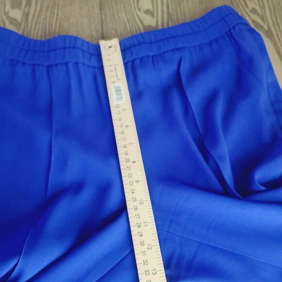 Escada Dress Pants 42 EU L US Royal Blue Lightweight Straight Pull-On Slacks - Picture 7 of 9